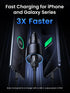 UGREEN CD293 130W 3-Port USB-C Car Charger with 100W USB-C Cable - Black