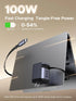 UGREEN X616 100W GaN Fast Charger with Retractable USB-C Cable 3-Port - Space Gray