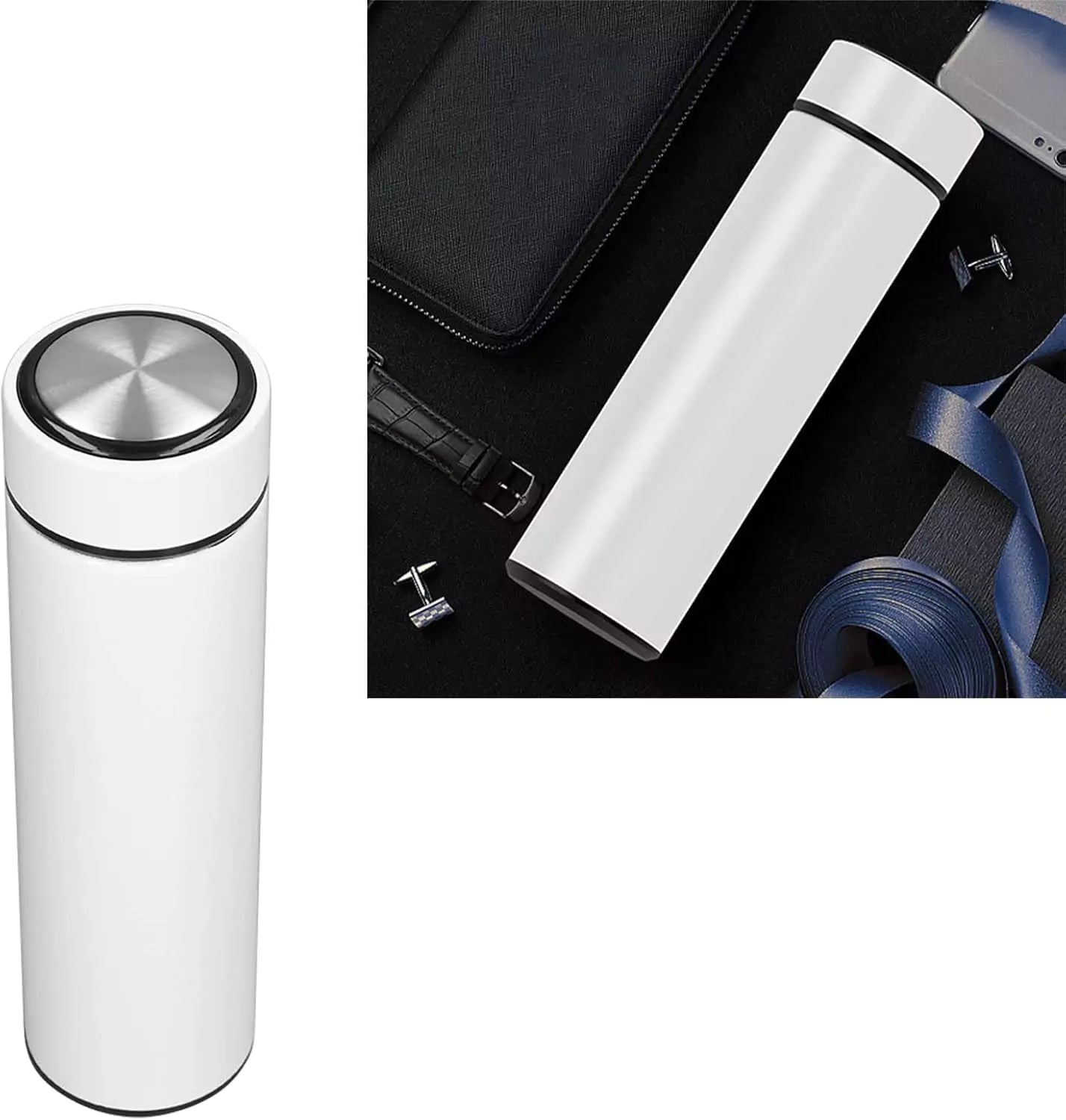 Stainless Steel Insulated Thermal Bottle – 750ml with Tea Infuser, Ideal for Travel & Outdoor Use