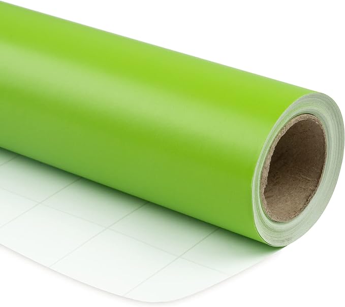 رول فينيل قابل للإزالة باللون الأخضر الداكن غير اللامع - 51 سم × 1 م
