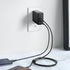 Aukey Dual-Port 30W PD Wall Charger with Dynamic Detect with C to C Cable &#8211; Black