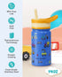 Buzio Kids Insulated Water Bottle with Straw Lid 2 Pack 500ml - Cars and Dinosaur