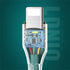 Ldnio LS631 كابل بيانات PVC كلاسيكي - USB3.0 إلى Type-C / 30 واط / 1 متر 