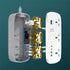 لدنيو - 3 منافذ تيار متردد - 4 مشترك كهرباء USB - SC3416
