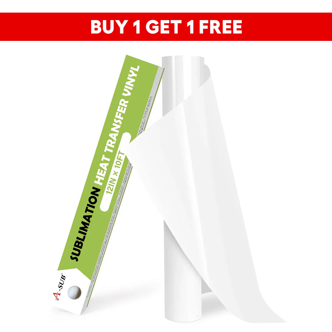 A-SUB Clear Sublimation HTV Vinyl Roll for Cotton Shirts – 30.48cm x 304.8 cm
