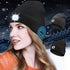 Wireless Music Beanie Hat with LED Light and Bluetooth Headphones for Outdoor Sports