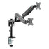 GAMEON GO-2045 Pole-Mounted Gas Spring Dual Monitor Arm Black | IT Care Kuwait