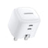 UGREEN CD243 40W Dual USB-C Fast Charger UK Plug