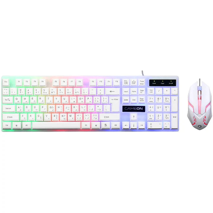 GAMEON Dominion GO21KM-W Wired Keyboard & Mouse Combo English/Arabic | IT Care Kuwait