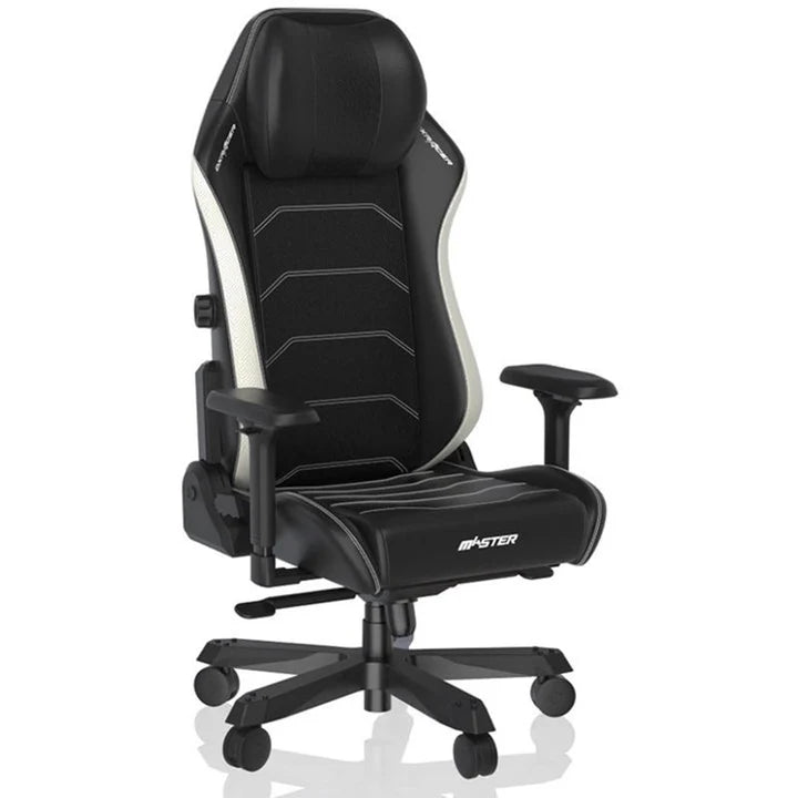 DXRacer Master XL Gaming Chair 4D Lumbar Support Adjustable Headrest Black White | IT Care Kuwait