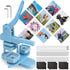 Print Care Square Magnet Button Maker Kit 50×50mm – DIY Fridge Magnet Machine with 100pcs Complete Set