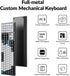 Keychron Q6 Max 100% QMK/VIA Wireless RGB Mechanical Keyboard with Gateron Jupiter Red Switch - Black English/Arabic Layout