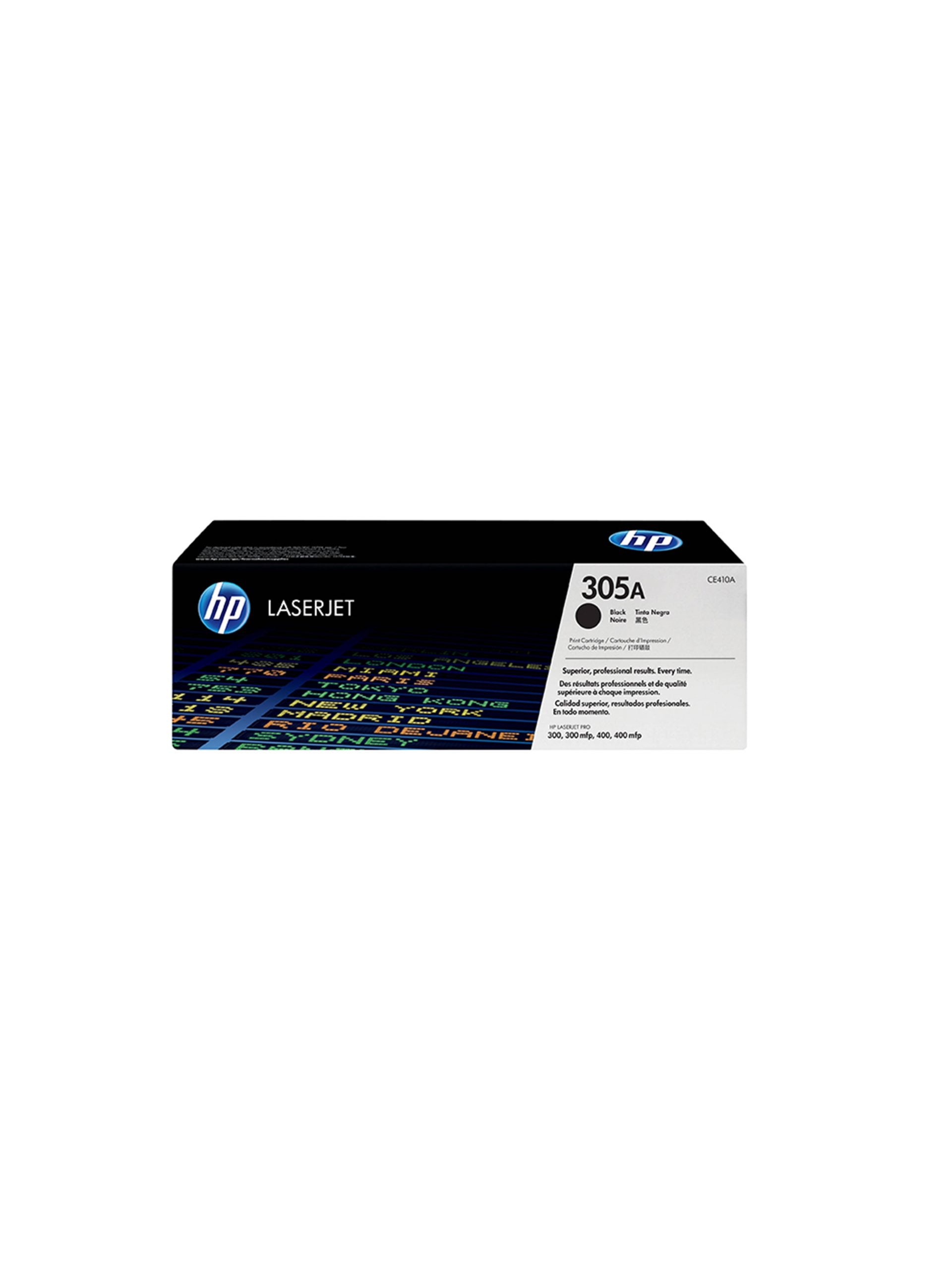 HP 305A Black LaserJet Toner Cartridge - (CE410A)