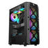 GAMEON TRIDENT III-M POWERFORGE Series Mid Tower Gaming Case – Black with 750W Power Supply and 4 ARGB Fans