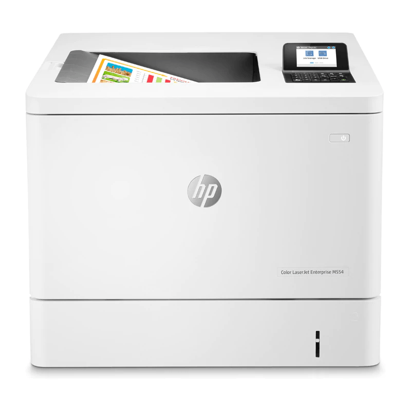 HP Color LaserJet Enterprise M554dn - 33 صفحة في الدقيقة / 1200 نقطة في البوصة / A4 / USB / LAN / طابعة ليزر ملونة 