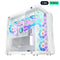 GAMEON Emperor Arctic III Series Mid Tower Gaming Case – White with 7 ARGB PWM Fans