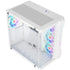 GAMEON Emperor Arctic III Series Mid Tower Gaming Case – White with 7 ARGB PWM Fans
