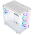 GAMEON Emperor Arctic II Series Mid Tower Gaming Case – White, ATX/Micro-ATX, Tempered Glass, 7 ARGB PWM Fans Included