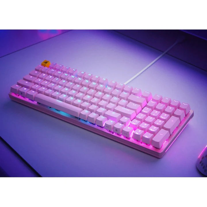 Glorious GMMK2 96% Prebuilt RGB Mechanical Gaming Keyboard Pink - Top View | IT Care Kuwait