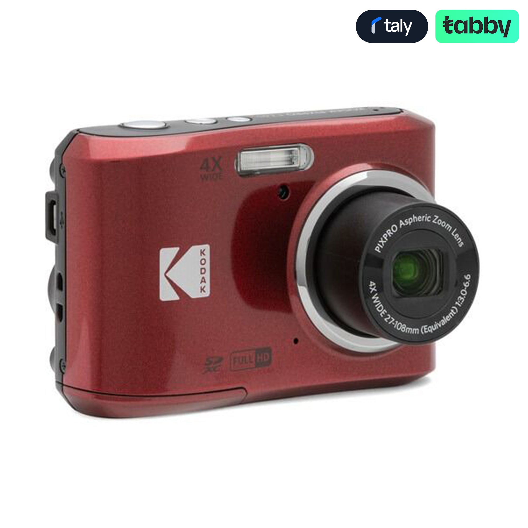 Kodak PIXPRO FZ45 16MP Compact Digital Camera with 4x Optical Zoom – Red