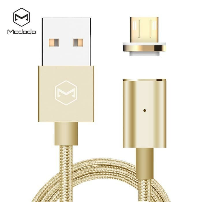 Mcdodo CA-211 Magnetic Fast Charge 2.4A USB3.0 to MicroUSB Data Cable – 1.2m