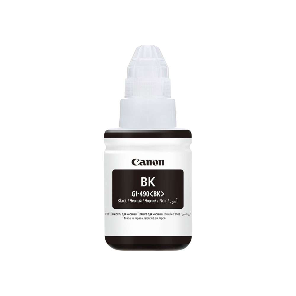 Canon GI-490 135-ml Black Ink Bottle – 6K Pages / Black Color / Ink Cartridge
