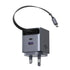 UGREEN X615 65W GaN Fast Charger with Retractable USB-C Cable 2-Port - Space Gray