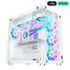 GAMEON Emperor Arctic II Series Mid Tower Gaming Case White 7 ARGB PWM Fans | IT Care Kuwait