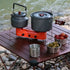 Porodo Lifestyle Dual Burner Foldable 2-Burner Gas Stove - Orange