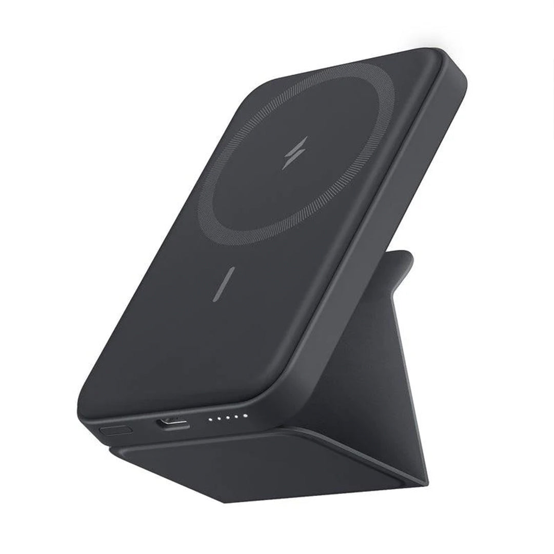 Anker 622 MagGo 5000mAh Magnetic Wireless Power Bank with Foldable Stand – Black