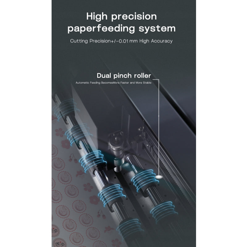 Print Care A3 Automatic CCD Contour Cutting & Creasing Machine with Auto Feeder – Dual Head Digital Die Cutter