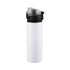 زجاجة مياه رياضية ألمنيوم – 750 مل/ أسود/ طباعة سبلميشن