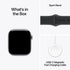 Apple Watch Series 11 - LTPO OLED / 64 جيجابايت / 46 ملم / بلوتوث / واي فاي / صغيرة/متوسطة / علبة ألومنيوم رمادية فلكية مع سوار رياضي أسود
