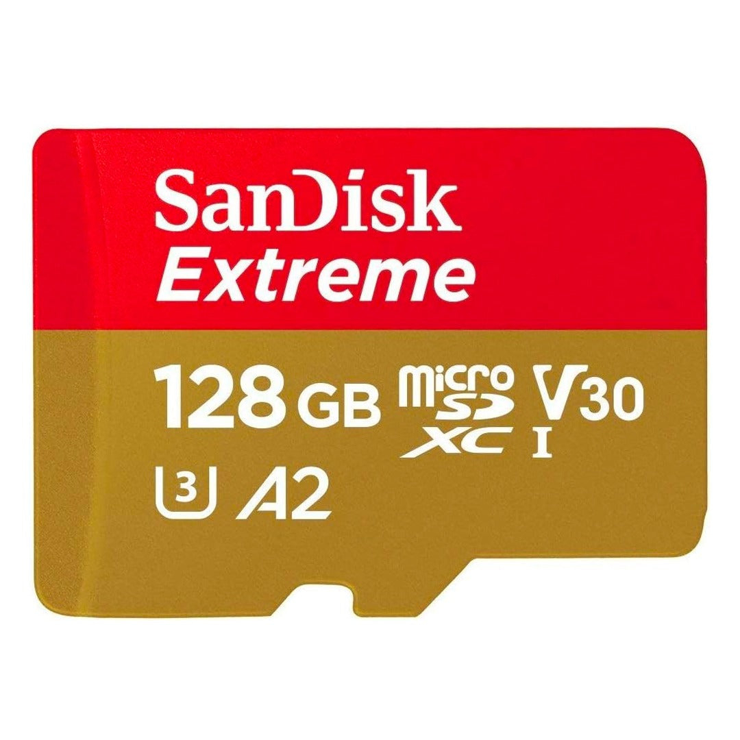 بطاقة SanDisk Extreme MicroSD – 128 جيجابايت/ 190 ميجابايت/ ثانية/ بطاقة الذاكرة – SDSQXAA-128G-GN6MN 