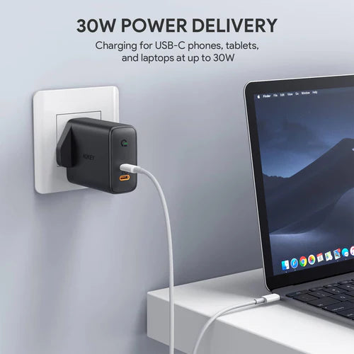 Aukey Focus Duo 36W Power Delivery Dual-Port PD USB C Charger with Dynamic Detect