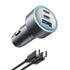 Anker 535 Car Charger 67W 3-Port Fast Car Charger with Dual USB-C PD & USB-A – Black | IT Care Kuwait