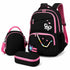 Buzio Water Bottle & School Backpack Kids Combo – Black-Pink
