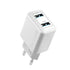 Promate Wall Charger – 12W/ Dual USB Ports/ White