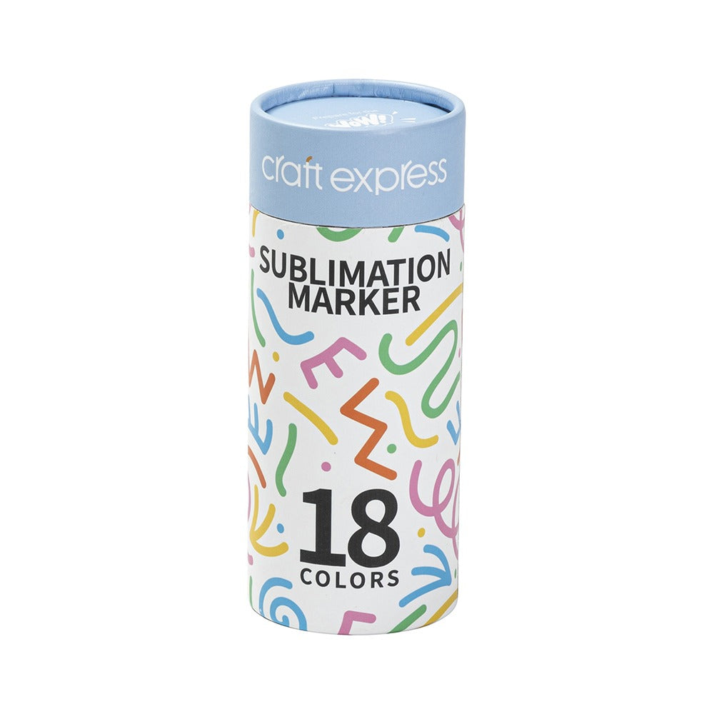Craft Express Assorted Colors Joy Sublimation Markers – 18 Colors