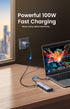 UGREEN CM498 10-in-1 USB-C Hub with 4K HDMI, VGA, 3 USB 3.0, Ethernet, Card Reader, Audio, and 100W PD