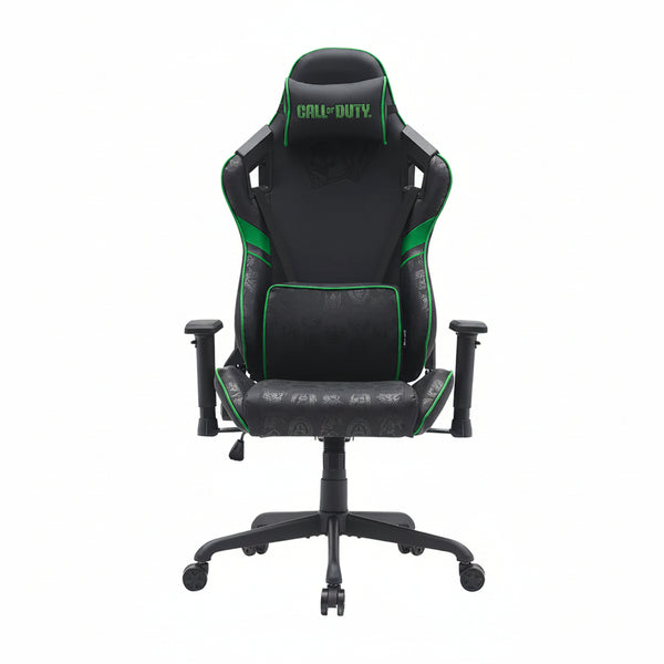 Call of Duty x GAMEON Licensed Gaming Chair with 2D Armrests and Metal Base - Green/Black