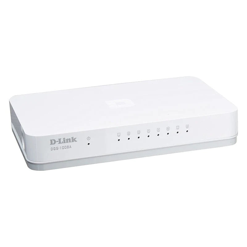 D-Link DGS-1008A Desktop Switch &#8211; 8-Ports / 16 Gbps / Unmanaged / Desktop
