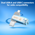 Lexar JumpDrive Dual Drive D500 USB 3.2 Gen 1 Flash Drive 128GB AFA Elite Legends Series