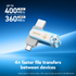 Lexar JumpDrive Dual Drive D500 USB 3.2 Gen 1 Flash Drive 128GB AFA Elite Legends Series