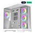 DarkFlash FT418 PRO ATX Mid Tower Gaming Case - White with 7 ARGB Fans