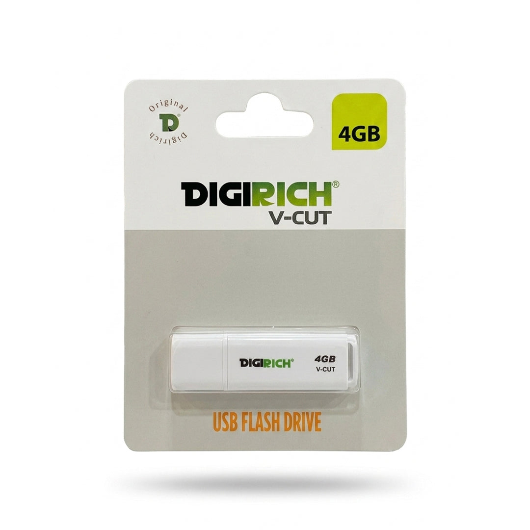 Digirich 4GB USB 2.0 Flash Drive White | IT Care Kuwait