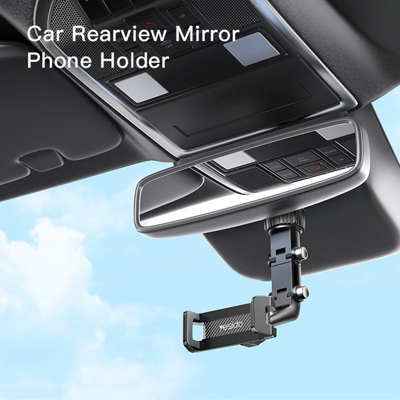 Yesido C192 Car Rearview Mirror Phone Holder – Black