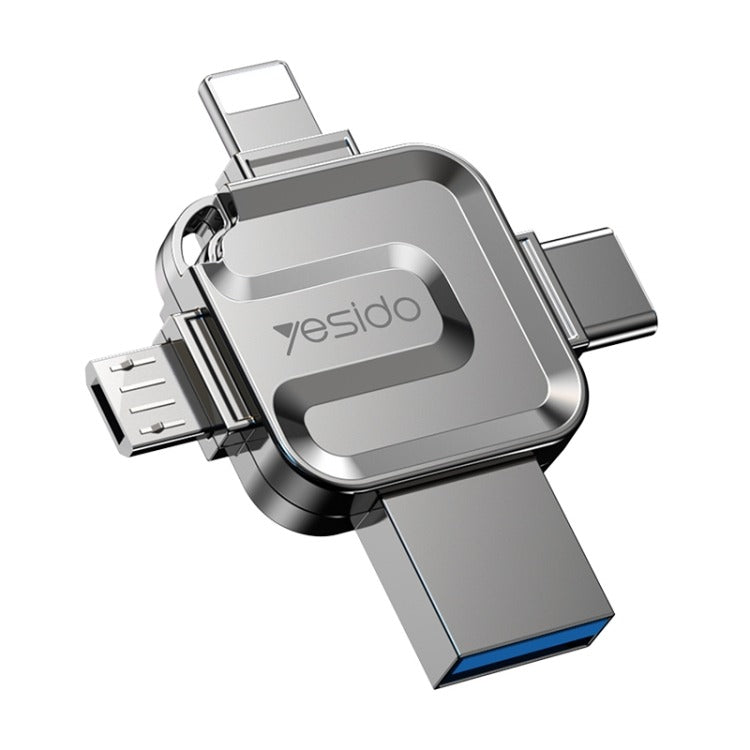 Yesido FL15 USB + 8 Pin + Micro USB + Type-C 4 in 1 USB Flash Drive with OTG Function – 16GB