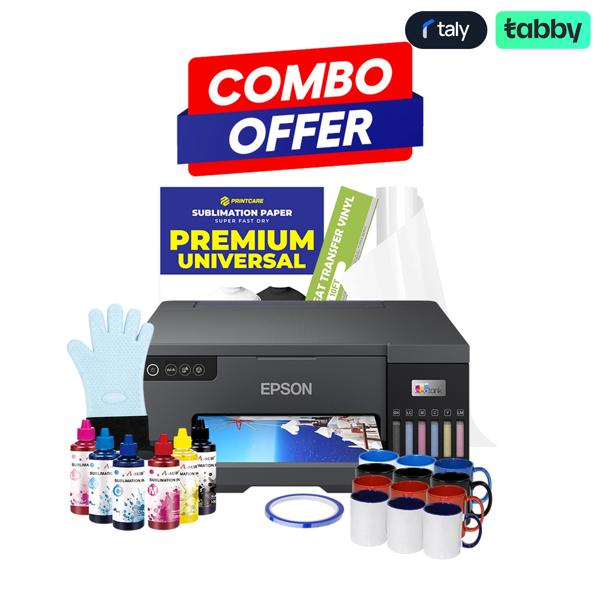 Epson L8050 A4 Sublimation Pro Crafting Combo