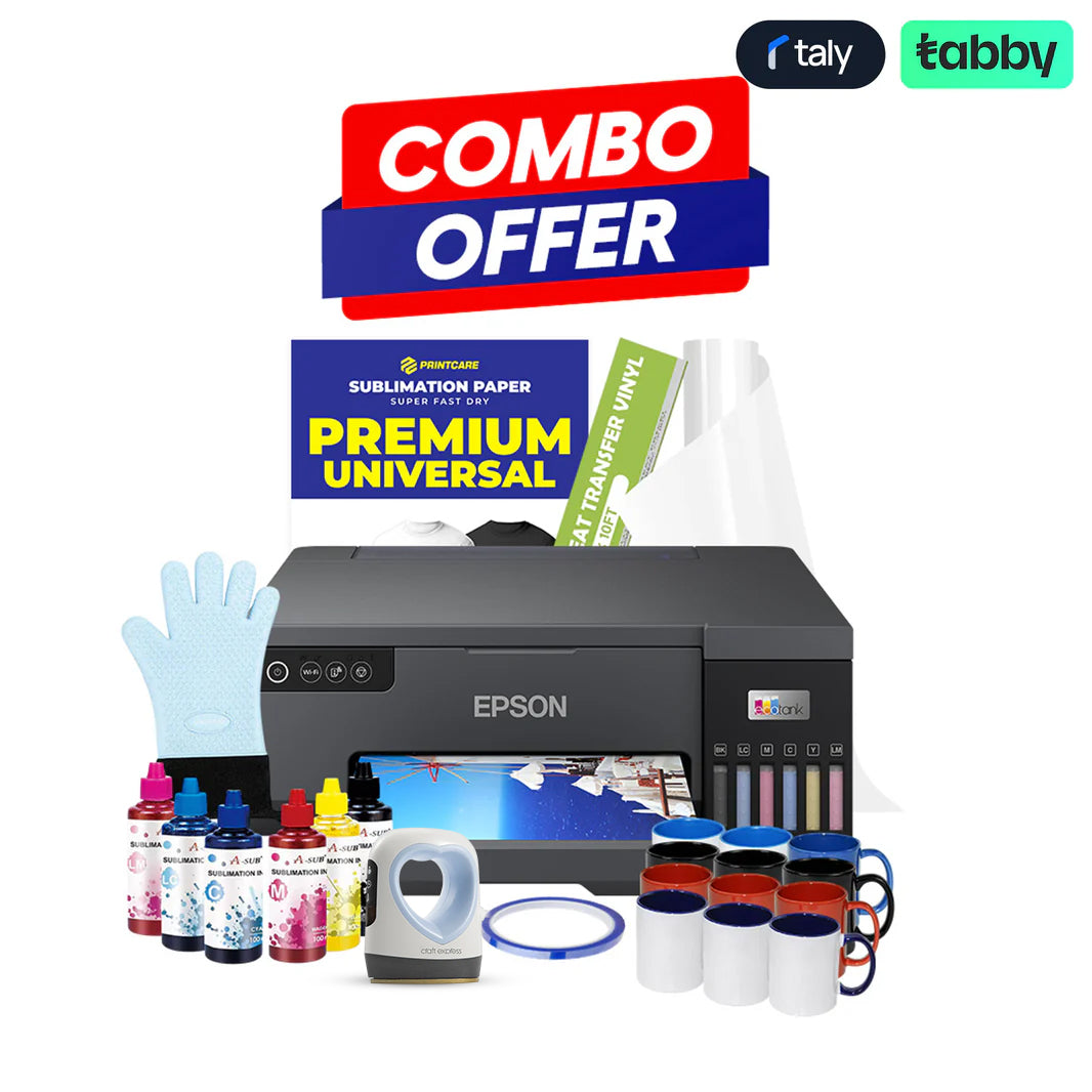 إبسون L8050 L8050 A4 كومبو كرافتينغ برو للتسامي الاحترافي مقاس A4